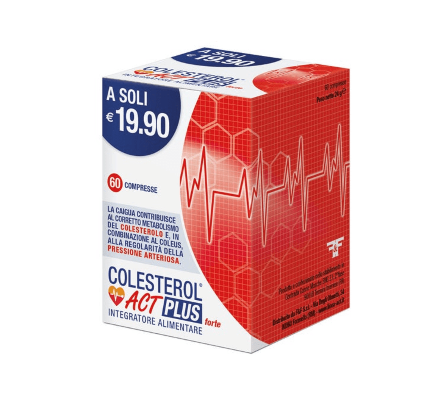 Colesterol Act Plus Forte Integratore Controllo Colesterolo 60 Compresse