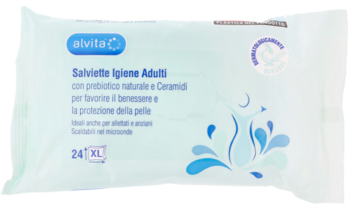 Alvita salviette igiene adulti 24 pezzi