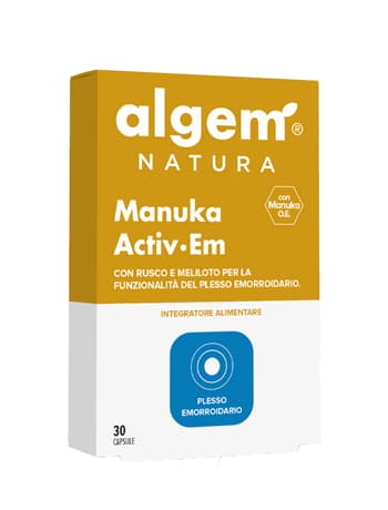 Algem Manuka Activ-EM Integratore Per Emorroidi 30 Capsule