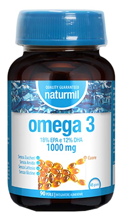 Dietmed Naturmil - Omega 3 1000mg Integratore Alimentare, 90 Perle