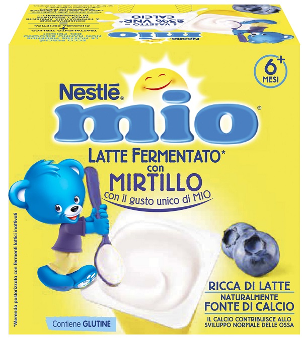 Mio merenda latte fermentato mirtillo 4 pezzi da 100 g