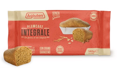 Agluten plumcake integrale 4 pezzi da 35 g
