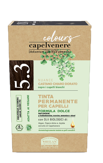 Capelvenere colours tinta capelli 5,3n castano chiaro dorato