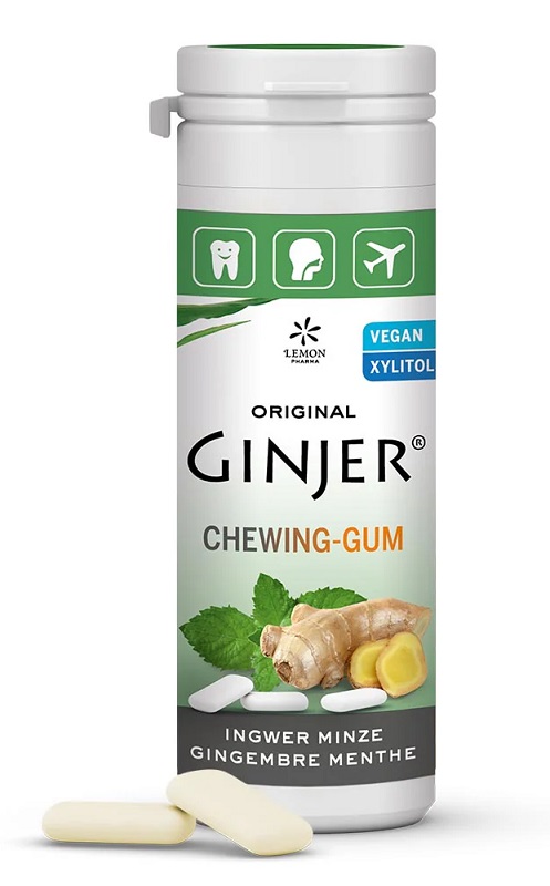 Ginjer Chewing-Gum Al Gusto Di Zenzero E Menta