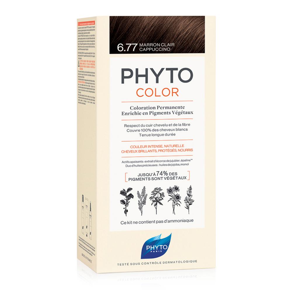 Phytocolor 6.77 marr chia capp 1 latte + 1 crema + 1 maschera + 1 paio di guanti