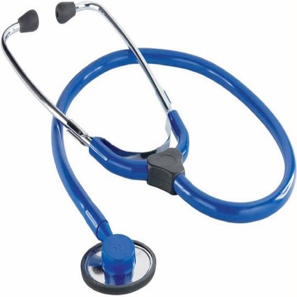 Stetoscopio modello da adulto con testina piatta colore blu