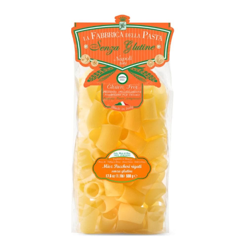 Miez paccheri rigati pasta senza glutine 500 g