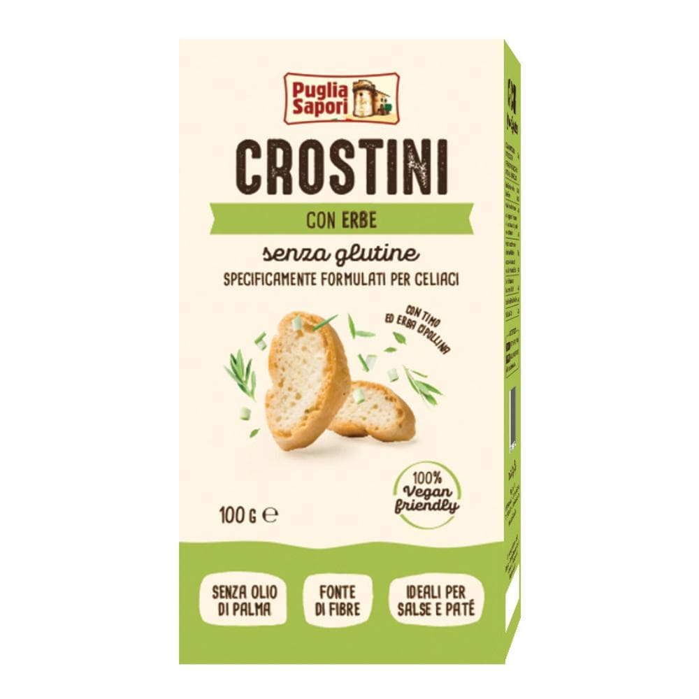 Puglia sapori crostini senza glutine con erbe di provenza 100 g