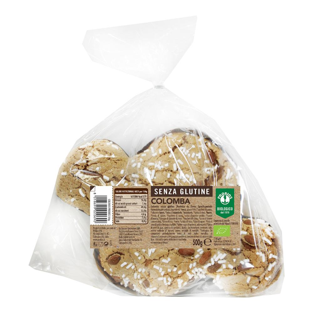 Dolce pasqua colomba senza glutine biologico 500 g