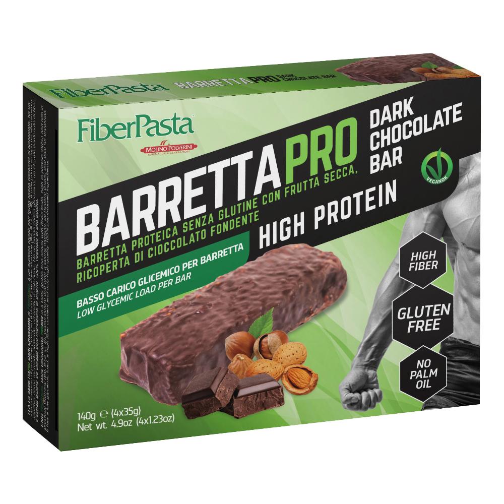 Fiberpasta barretta prot dark chocolate 4x35 g