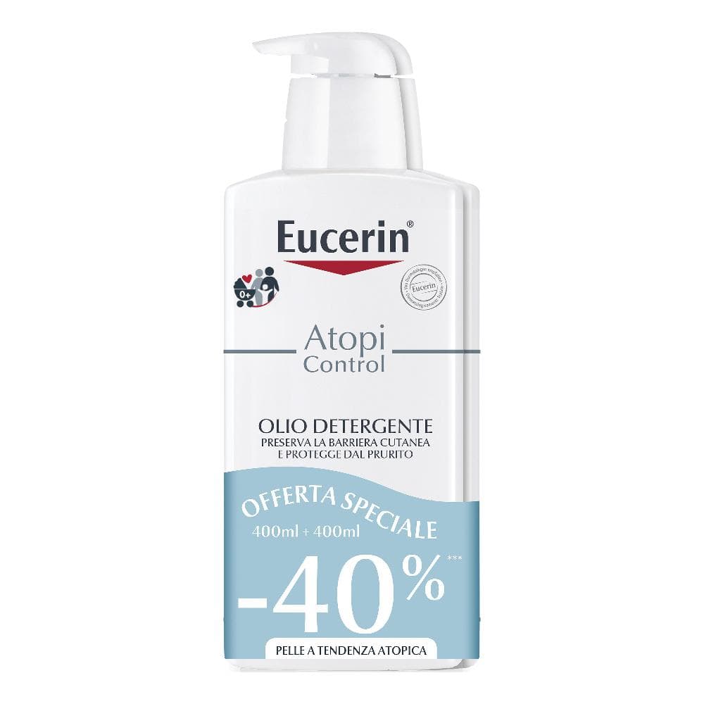 Eucerin AtopiControl PROMO BIPACCO Olio Detergente Corpo 2X400 ml