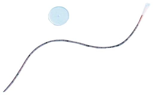 Catetere ureterocutaneostomia in silicone con punta smussata flangia rotonda linea radiopaca lunghezza 45cm ch 10