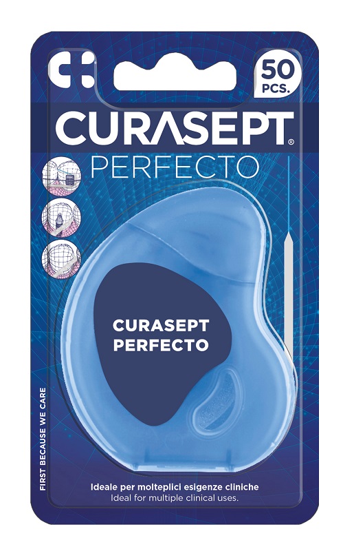 Curasept Floss Professional Filo Interdentale con Passafilo e Spugna 50 m